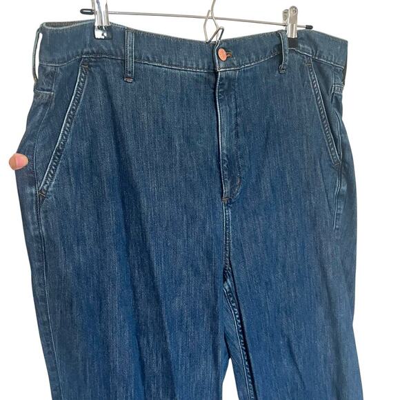 J.Crew Factory Women's Denim Trouser Pant Blue Size 33/16 - Picture 4 of 10